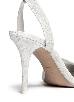Detail View - Click To Enlarge - ALEXANDER WANG - Lovisa stingray embossed ankle strap pumps