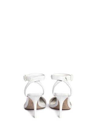Back View - Click To Enlarge - ALEXANDER WANG - Lovisa stingray embossed ankle strap pumps