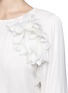 Detail View - Click To Enlarge - LANVIN - Floral elasticated silk top