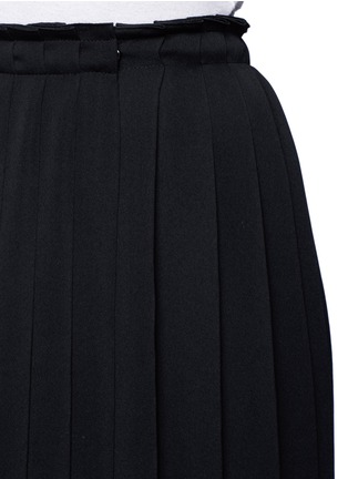 Detail View - Click To Enlarge - LANVIN - Plissé high slit maxi skirt