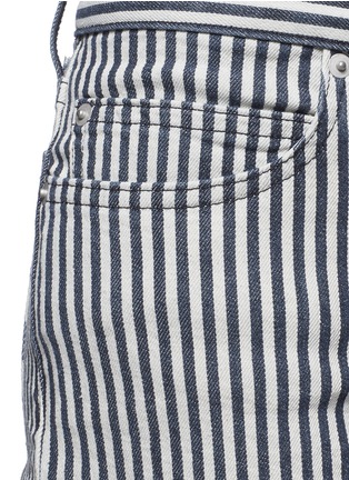 Detail View - Click To Enlarge - THEORY - 'Billy' striped stretch jeans