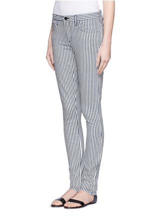 Front View - Click To Enlarge - THEORY - 'Billy' striped stretch jeans