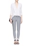 Figure View - Click To Enlarge - THEORY - 'Billy' striped stretch jeans