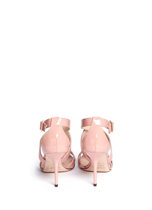 Back View - Click To Enlarge - JIMMY CHOO - 'Louise' patent leather strappy sandals