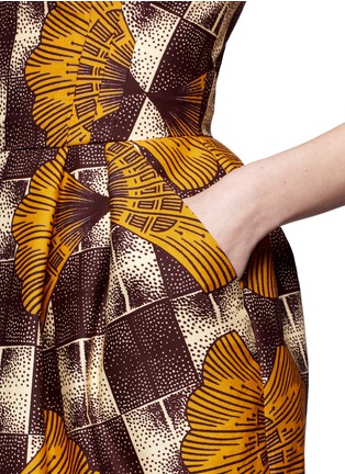 Detail View - Click To Enlarge - STELLA JEAN - Detachable collar printed dress