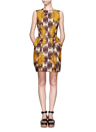 Detail View - Click To Enlarge - STELLA JEAN - Detachable collar printed dress