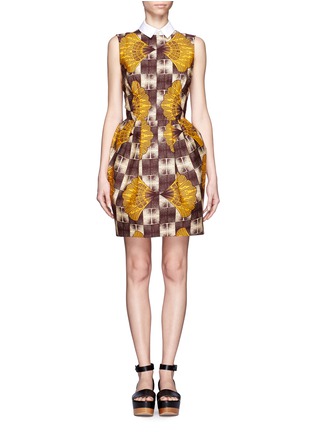 Main View - Click To Enlarge - STELLA JEAN - Detachable collar printed dress