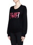 Front View - Click To Enlarge - MARKUS LUPFER - Joey 'Flirt' sequin sweater