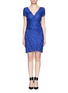 Main View - Click To Enlarge - EMILIO PUCCI - V-neck guipure lace dress
