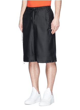 Front View - Click To Enlarge - FENG CHEN WANG - Bungee drawstring pocket shorts