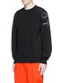 Front View - Click To Enlarge - FENG CHEN WANG - 'WHY NOT' padded appliqué sweatshirt