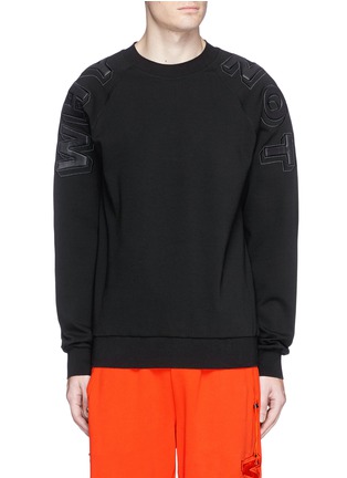 Main View - Click To Enlarge - FENG CHEN WANG - 'WHY NOT' padded appliqué sweatshirt