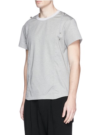 Front View - Click To Enlarge - FENG CHEN WANG - Bungee drawstring trim T-shirt