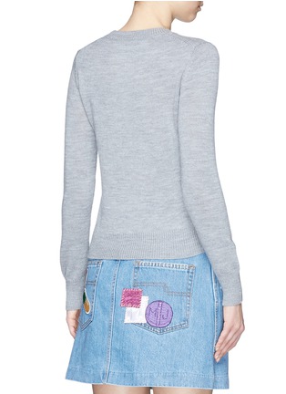 Back View - Click To Enlarge - MARC JACOBS - Rainbow toast intarsia wool sweater