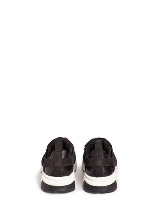 Back View - Click To Enlarge - NEIL BARRETT - 'Tatoo Molecular' thunderbolt leather sneakers