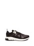 Main View - Click To Enlarge - NEIL BARRETT - 'Tatoo Molecular' thunderbolt leather sneakers