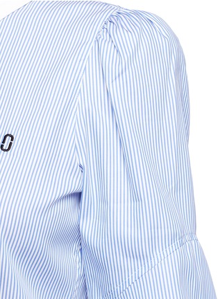 Detail View - Click To Enlarge - MARC JACOBS - Bishop sleeve stripe cotton shirt