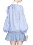 Back View - Click To Enlarge - MARC JACOBS - Bishop sleeve stripe cotton shirt