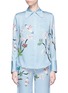 Main View - Click To Enlarge - HELEN LEE - Flying bunny print silk pyjama shirt