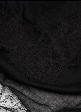 Detail View - Click To Enlarge - FALIERO SARTI - 'Manu' lace trim virgin wool blend scarf