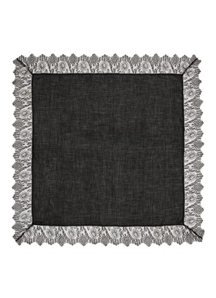 Main View - Click To Enlarge - FALIERO SARTI - 'Manu' lace trim virgin wool blend scarf