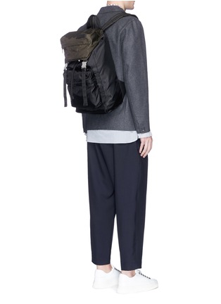Figure View - Click To Enlarge - MARNI - Colourblock tech fabric backpack