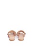 Back View - Click To Enlarge - MABU BY MARIA BK - 'Rossetta' tassel embellished leather slide sandals