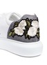 Detail View - Click To Enlarge - PEDDER RED - Lory' floral embroidered leather sneakers