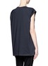Back View - Click To Enlarge - 3.1 PHILLIP LIM - Tidal waves iridescent foil print sleeveless T-shirt
