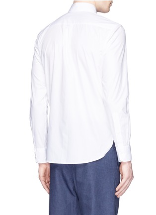 Back View - Click To Enlarge - MAISON KITSUNÉ - Fox head embroidered poplin shirt