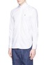 Front View - Click To Enlarge - MAISON KITSUNÉ - Fox head embroidered poplin shirt