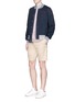 Figure View - Click To Enlarge - MAISON KITSUNÉ - 'Jay' cotton twill chino shorts