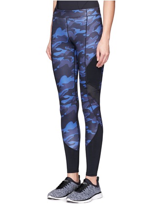 Front View - Click To Enlarge - IVY PARK - Camouflage print performance leggings