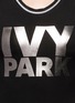 Detail View - Click To Enlarge - IVY PARK - Metallic logo print bodysuit
