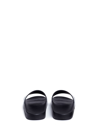 Back View - Click To Enlarge - TOPSHOP - Logo rubber slide sandals