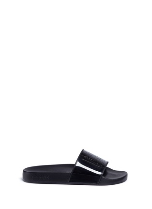 Main View - Click To Enlarge - TOPSHOP - Logo rubber slide sandals