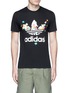 Main View - Click To Enlarge - ADIDAS BY PHARRELL WILLIAMS - Floral trefoil logo print T-shirt