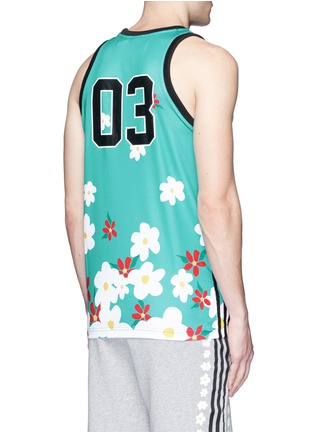 Back View - Click To Enlarge - ADIDAS BY PHARRELL WILLIAMS - 'YOU'RE AWAKE' daisy print tank top
