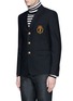 Front View - Click To Enlarge - SAINT LAURENT - Lion crest wool club jacket