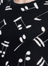 Detail View - Click To Enlarge - SAINT LAURENT - Musical note print cotton T-shirt