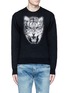 Main View - Click To Enlarge - SAINT LAURENT - Tiger head jacquard Mohair sweater