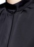 Detail View - Click To Enlarge - VICTOR ALFARO - Drop shoulder satin tunic shirt