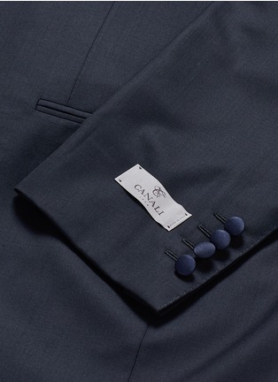  - CANALI - 'Venezia' contrast trim wool tuxedo suit