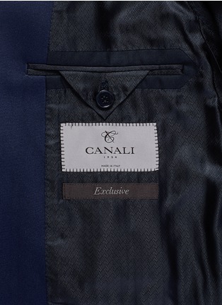  - CANALI - 'Venezia' contrast trim wool tuxedo suit