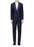 Main View - Click To Enlarge - CANALI - 'Venezia' contrast trim wool tuxedo suit
