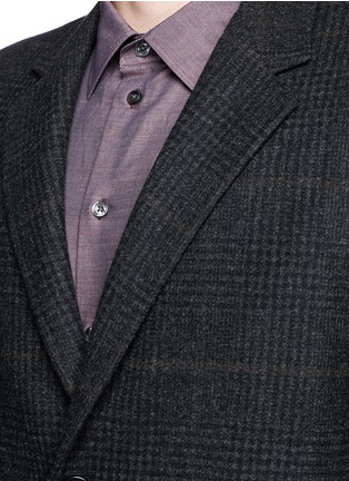 Detail View - Click To Enlarge - CANALI - Glen plaid wool coat