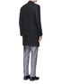 Back View - Click To Enlarge - CANALI - Glen plaid wool coat