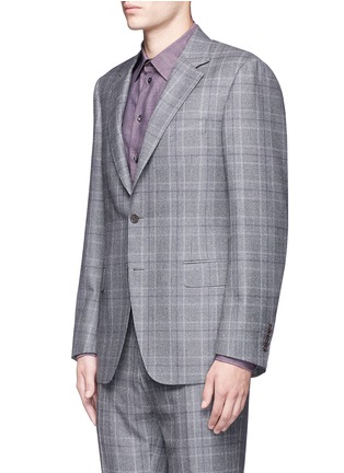 Front View - Click To Enlarge - CANALI - 'Contemporary' Glen plaid wool suit