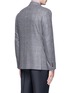 Back View - Click To Enlarge - CANALI - 'Capri' windowpane check wool-cashmere blazer