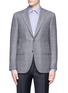 Main View - Click To Enlarge - CANALI - 'Capri' windowpane check wool-cashmere blazer